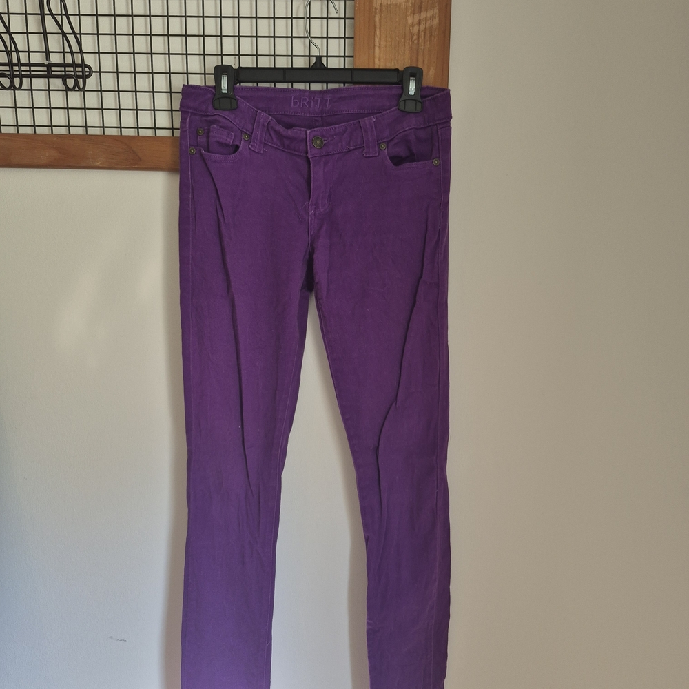 dELiA*s Rich Purple Denim Pants